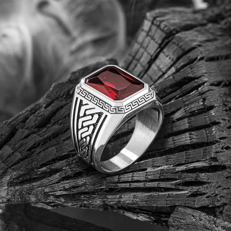 Ancient Greek Mythology - Red Turkish Ring - Grace
