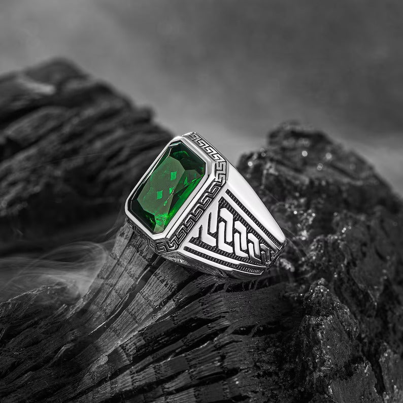 Ancient Greek Mythology - Green Turkish Ring - Grace