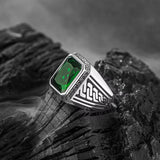 Ancient Greek Mythology - Green Turkish Ring