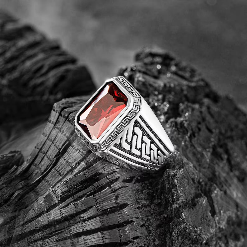 Ancient Greek Mythology - Red Turkish Ring - Grace