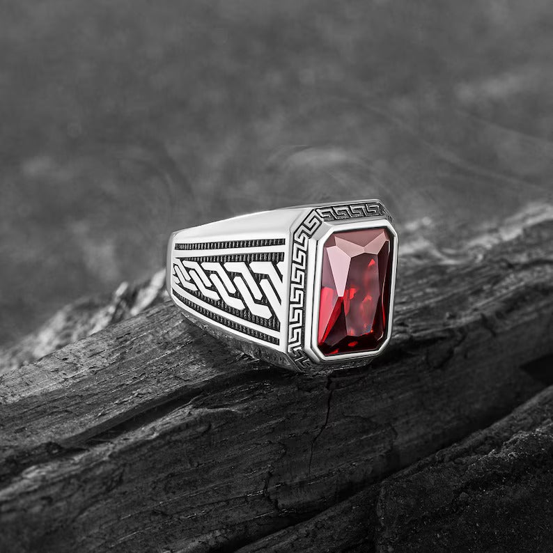 Ancient Greek Mythology - Red Turkish Ring - Grace