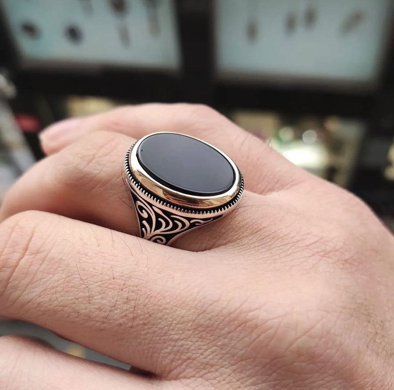 Agate Aqeeq Turkish Ring – Boutique Spiritual
