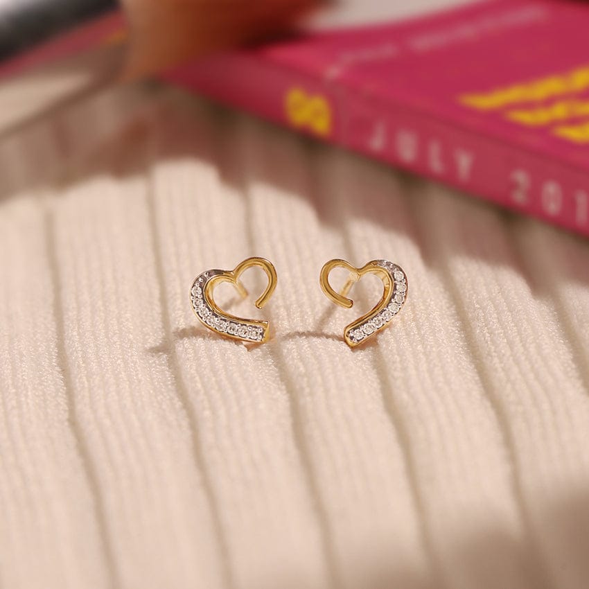 HEART SHAPED EARRING - 925 SILVER - Grace