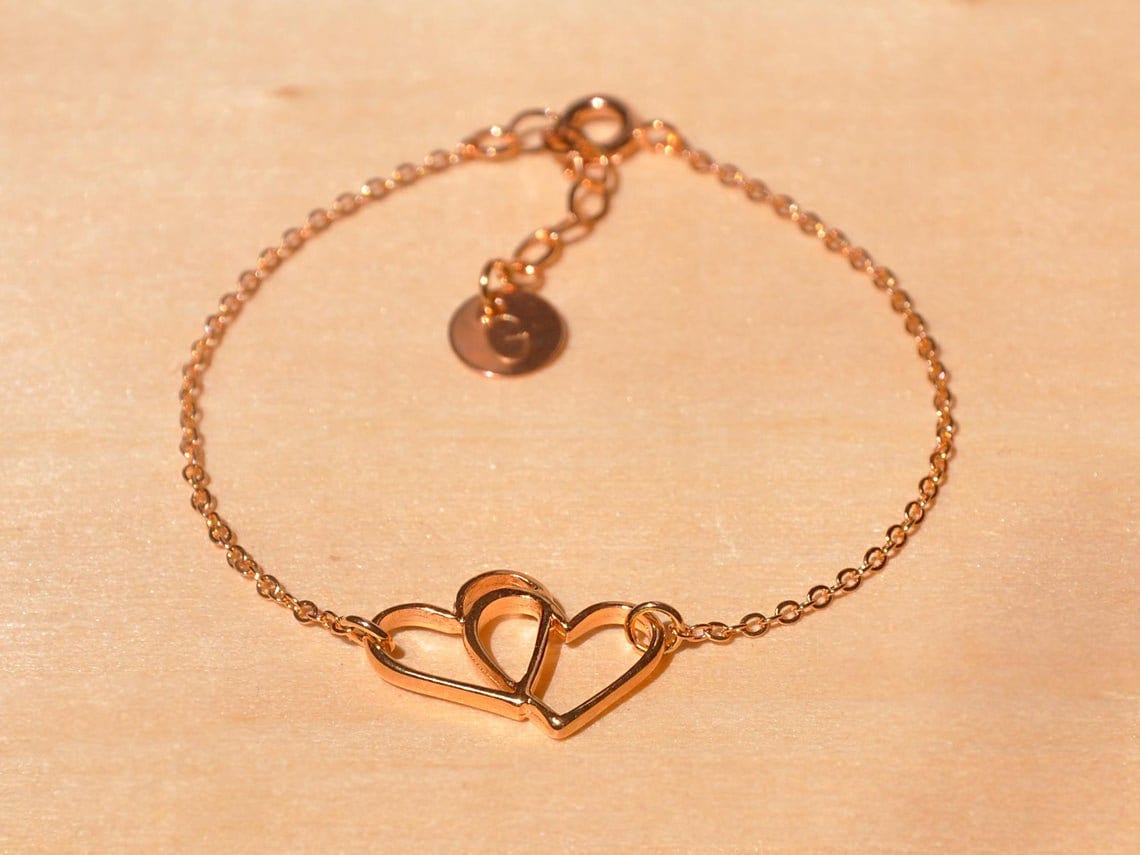 Double Heart Anklet - Grace