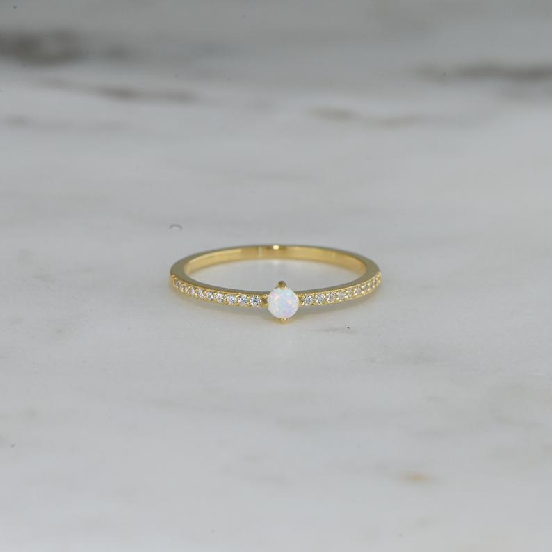 MINIMALIST OPAL RING - Grace