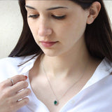 OVAL EMERALD NECKLACE - Grace