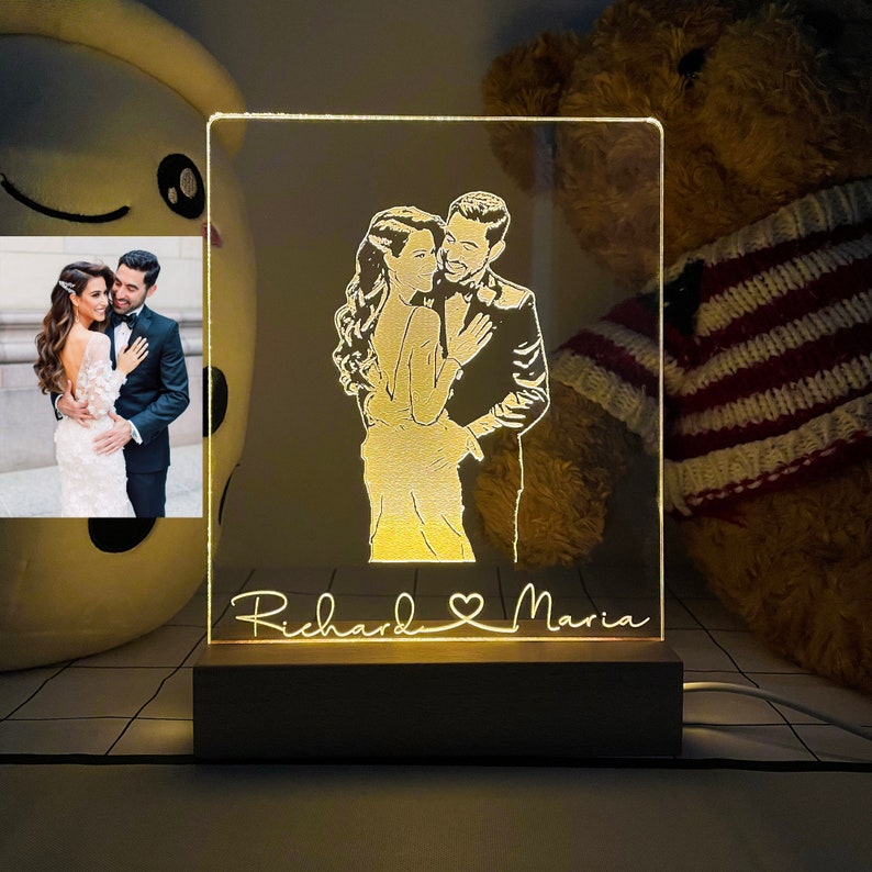 PERSONALIZED 3D PHOTO LAMP - Grace