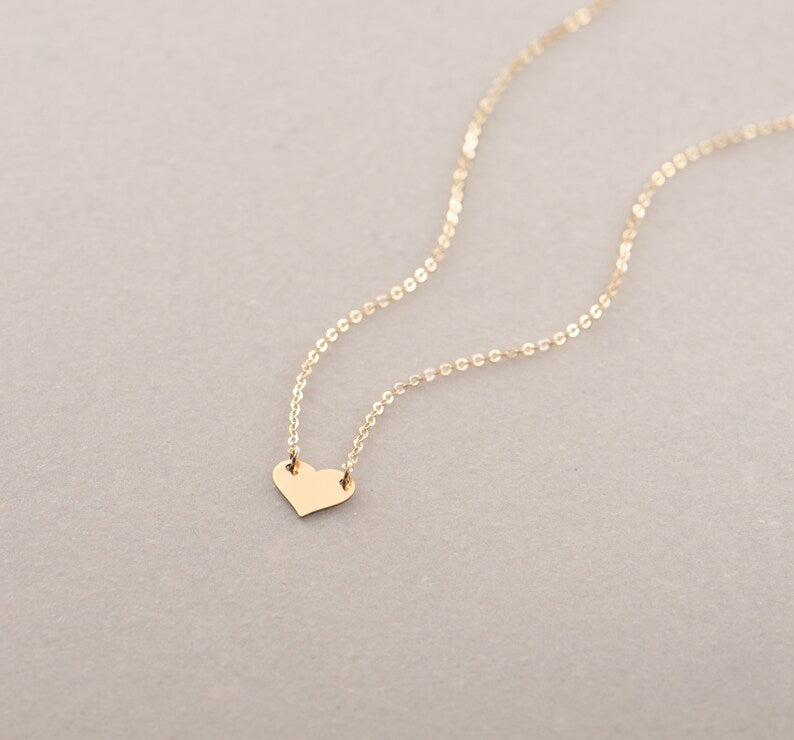 Tiny Heart Necklace- Personalized - Grace