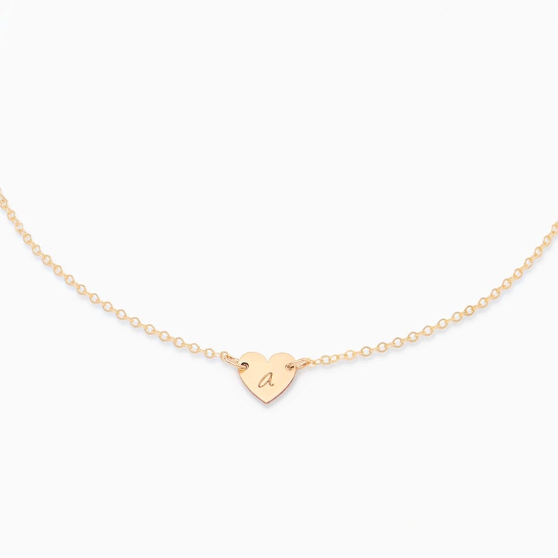 Tiny Heart Necklace- Personalized - Grace