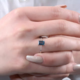Grace Blue Sapphire Ring - 925 SILVER - Grace