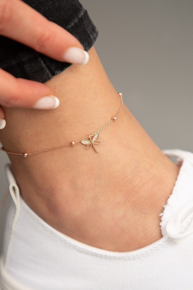 Dragonfly Anklet - Grace