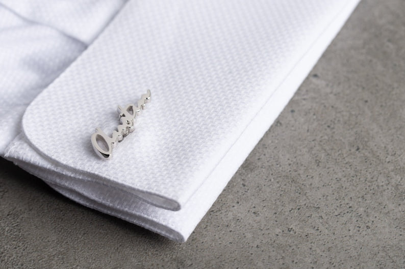 Delicate Personalized Cufflinks - Grace