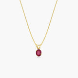 RUBY SOLITAIRE NECKLACE