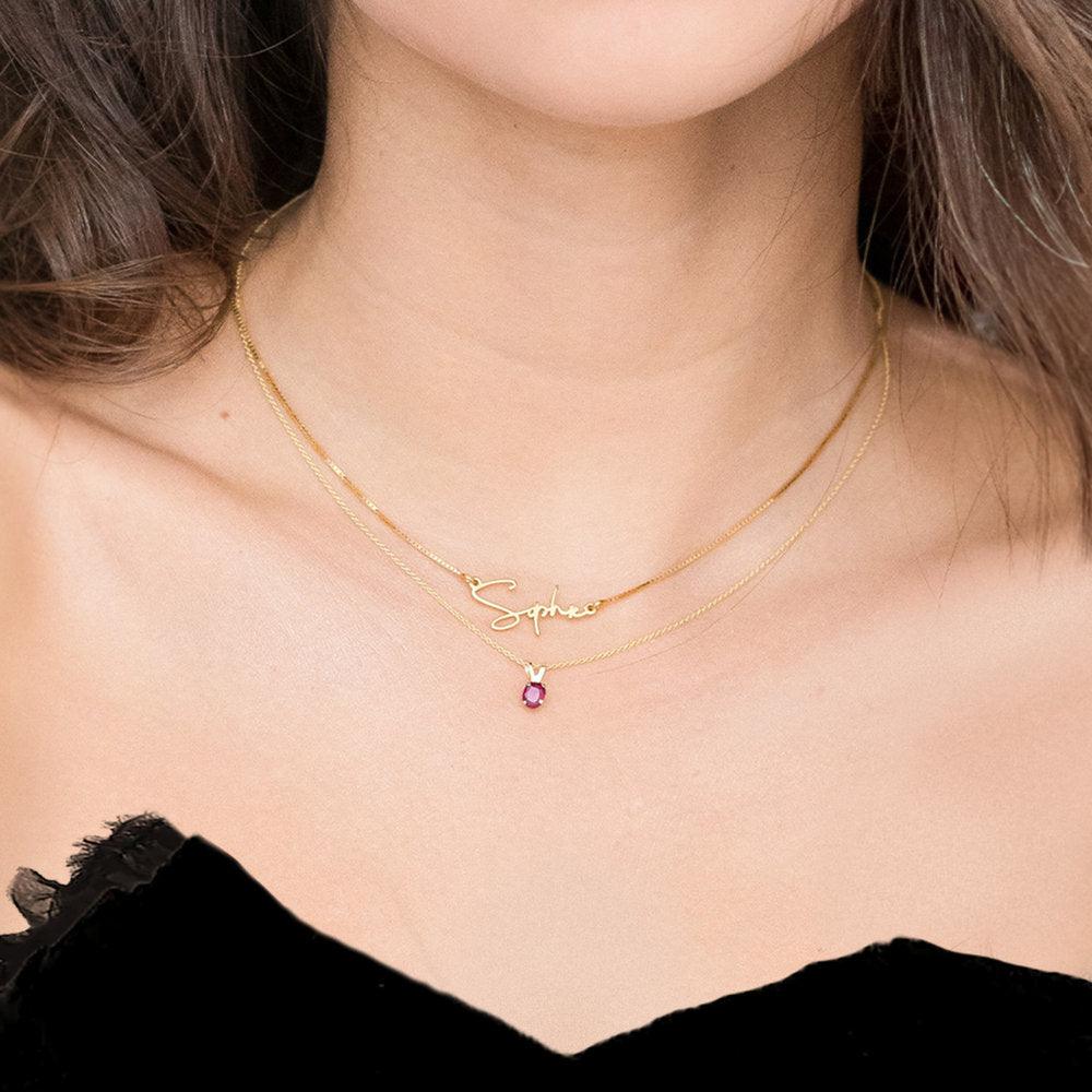 RUBY SOLITAIRE NECKLACE - Grace