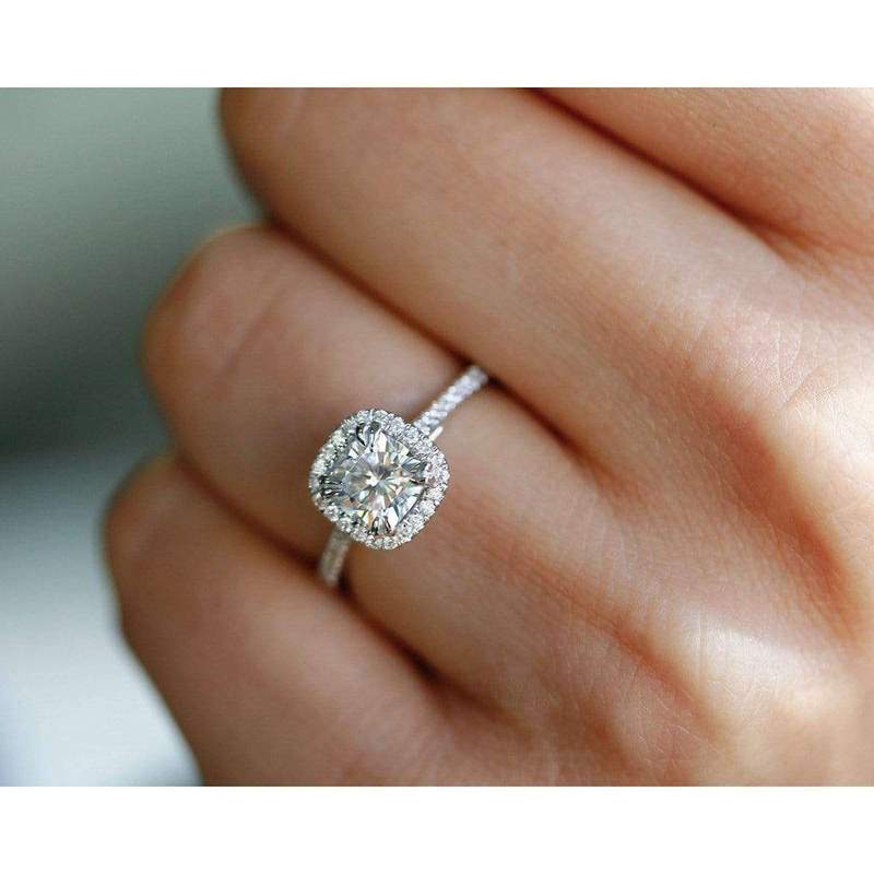 Halo Cut Zircon Ring - Grace