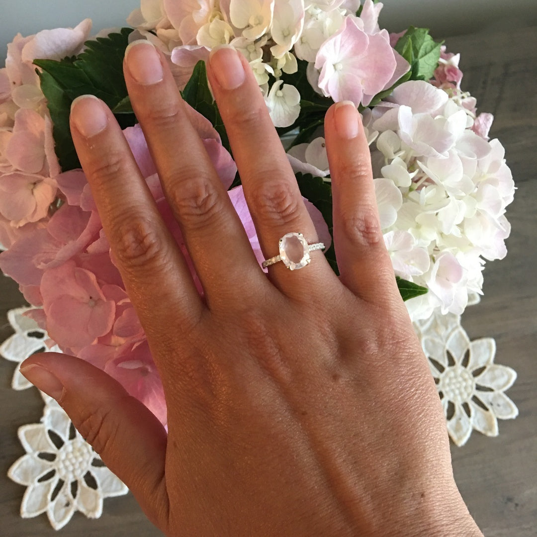 ROSE QUARTZ RING - Grace