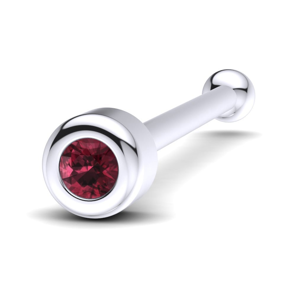 Jadeline Nose Pin Garnet - Grace